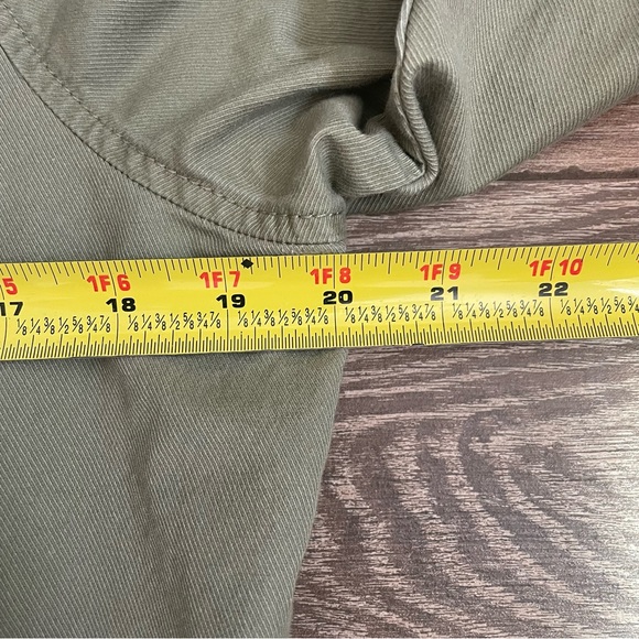 Tommy Hilfiger Olive Green Canvas Preppy,Military, Utility Jacket/Coat Size M - Picture 14 of 16